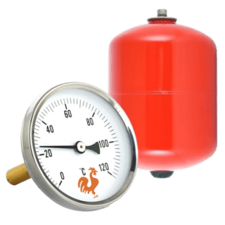 expanzní nádoba a teploměr do nádrže na vodu