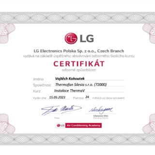 Certifikát na F-plyny